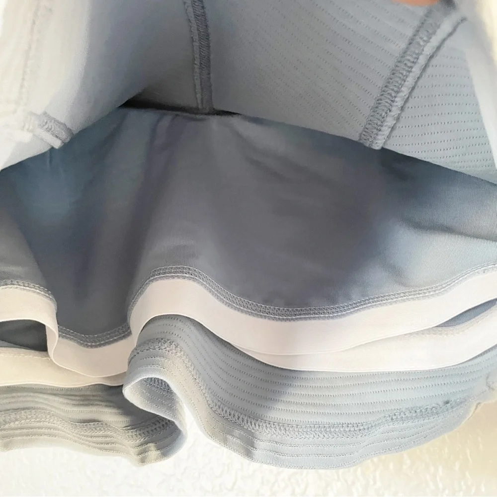 NWT GLYDER Charge Bra Blue Silver Shimmer Large